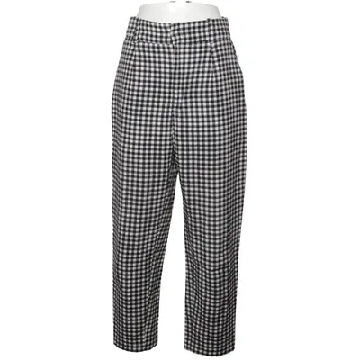 Pants (Black, White) from Zara Basic Cotton, Elastane, Polyester