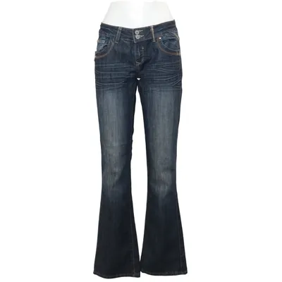 Jeans (Blå) från Camaïeu Bomull, Elastan, Skinn, Polyester