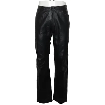 Leather pants (Black) from Tello Leather, Polyester
