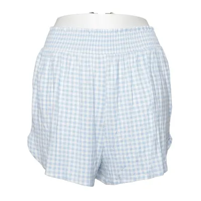 Pyjamasshorts (Blå, Hvid) fra ASOS Elastan, Viscose