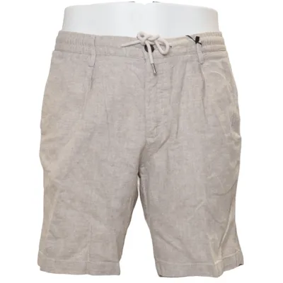 Korte broek (Beige) van Profuomo Katoen, Linnen