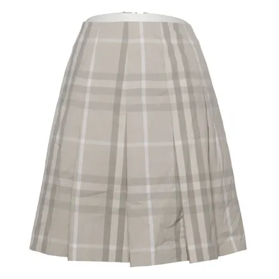Nederdel (Beige) fra Burberry Brit Bomuld, Elastan, Polyamid, Polyester