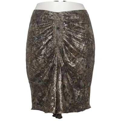 Skirt (Gold, Gray, Multicolored) from Isabel Marant Polyester, Silk