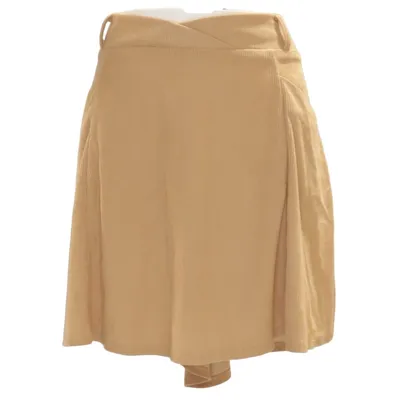 Jupe-short (Beige) de Belle Poque Polyester, Viscose