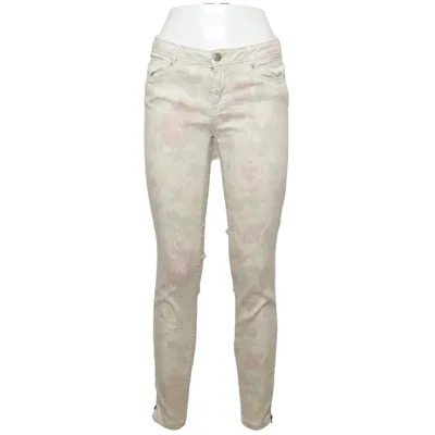 Jeans (Beige, Multicolored) from Zara Trafaluc Denim Collection Cotton, Elastane, Polyester