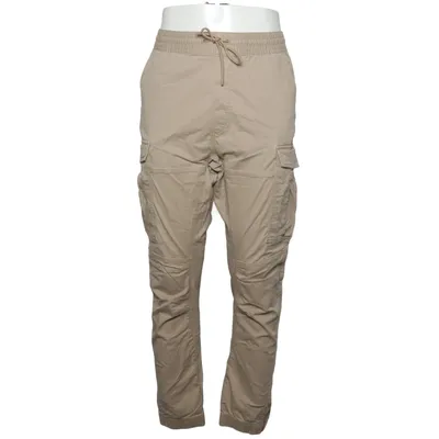 Cargo broek (Beige) van H&M Man Katoen, Elastaan