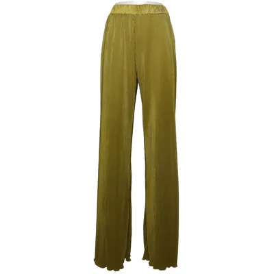 Pantalon patte d'éléphant (Vert) de Saint Genies Élasthane, Polyester