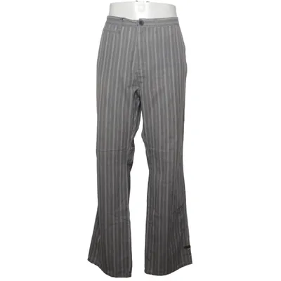 Pants (Gray, White) from Split Cotton, Polyester