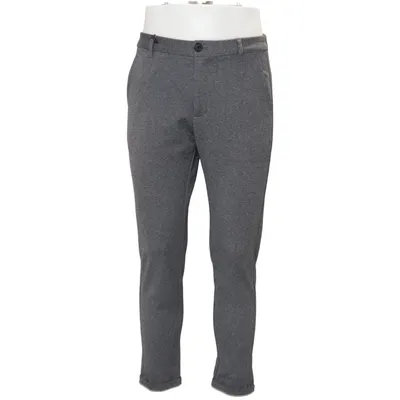 Chinos (Grå) från Lindbergh White Elastan, Polyester, Viskos