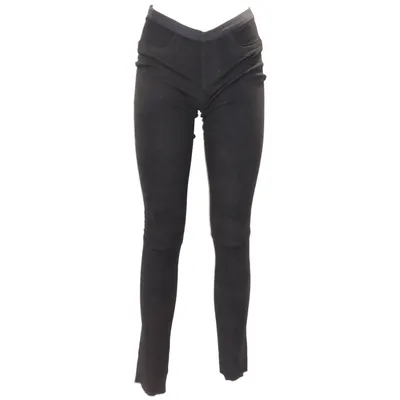 Pantalon en cuir (4310 132 03) de Witty Knitters Coton, Élasthane, Cuir
