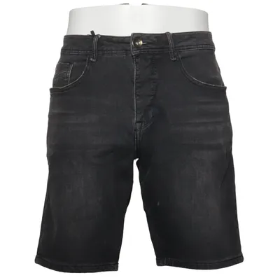 Denim shorts (Gray, Black) from No Excess Cotton, Elastane