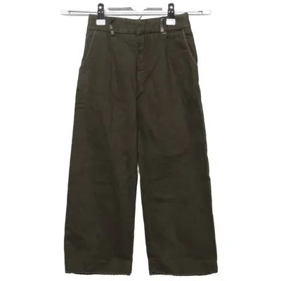 Driekwart broek (Groen) van Zara Polyester, Viscose