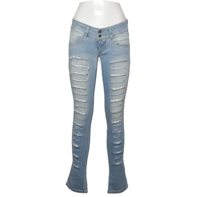 Jeans (Blue) from Met Cotton, Elastane