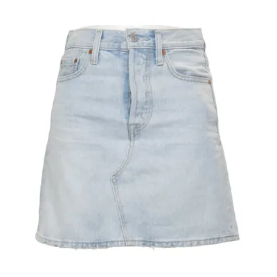 Spijkerrok (Blauw) van Levi Strauss & Co Katoen