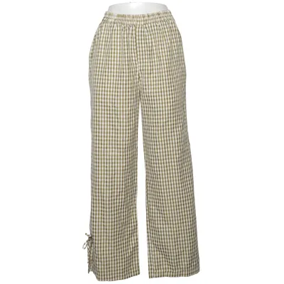 Pyjamasbukser (Grøn, Hvid) fra Monteau Bomuld, Polyester