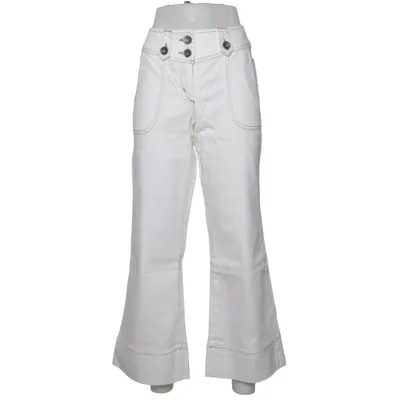 Jeans (Vit) från Madoc Bomull, Elastan