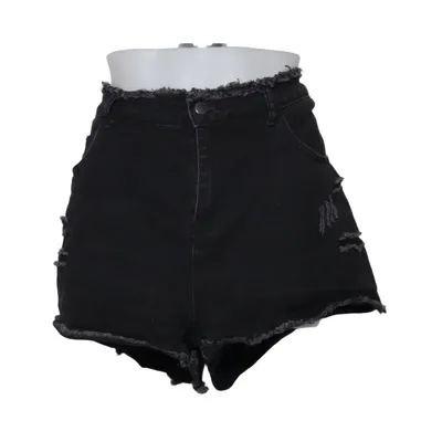Denim shorts (Grijs) van Shein Curve Katoen, Polyester, Viscose