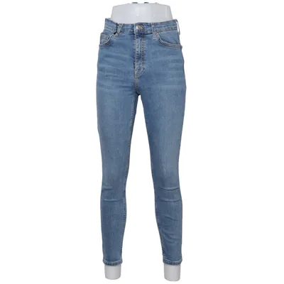 Spijkerbroek (Moto) van Topshop Moto Katoen, Elastaan, Polyester