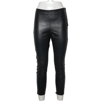 Leren broek (Zwart) van Jimmy Choo for H&M Elastaan, Leer, Zijde