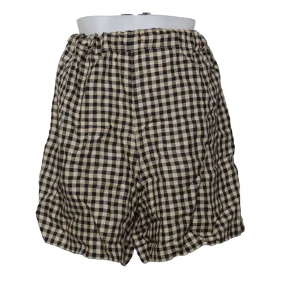 Korte broek (Zwart, Beige) van Not Perfect Linen Linnen