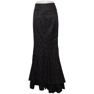 Maxi nederdel (Sort) fra Chicstar Bomuld, Elastan, Polyester