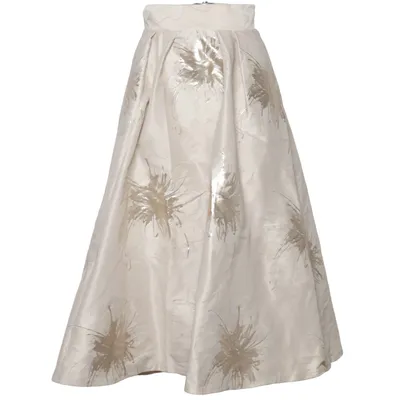 Rok (Beige, Goud) van Coast Acetaat, Metallvezel, Polyamide, Polyester