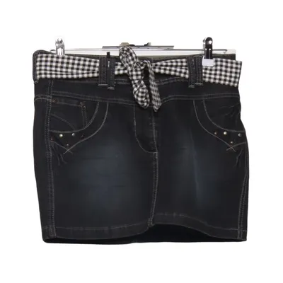 Jupe en jean (Noir, Blanc) de Here + There by C&A Coton, Élasthane, Polyester