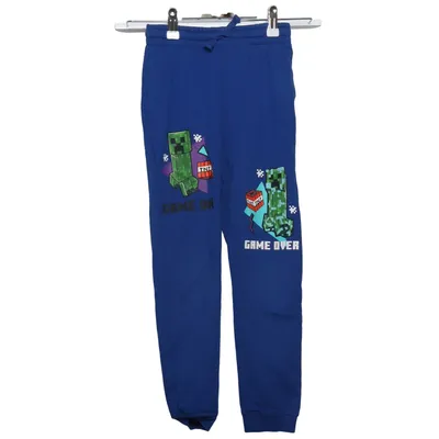 Sweatpants (Blå) fra Minecraft Bomuld, Polyester