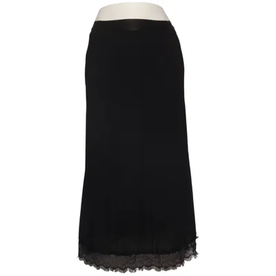 Jupe longue (Noir) de Mulaya Élasthane, Polyester, Viscose