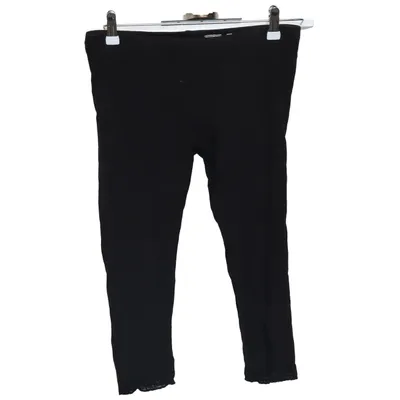 Pantacourt (Noir) de H&M Young Coton, Polyuréthane