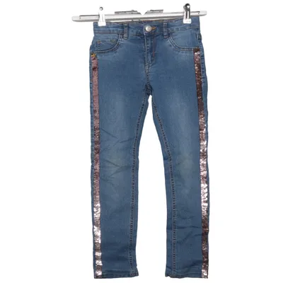 Jean (Bleu, Or) de Dopo Dopo Girls Coton, Élasthane, Polyester