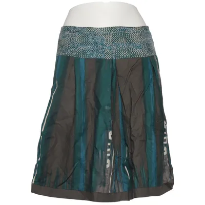 Skirt (Blue, Gray, White, Multicolored) from Turnover Cotton, Silk