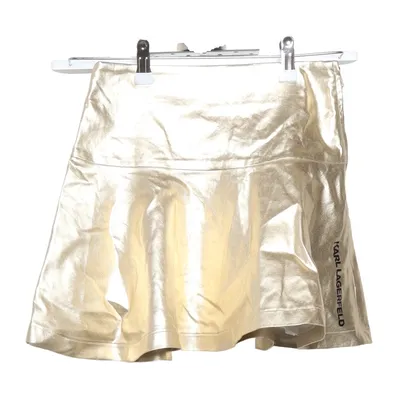 Kjol (Guldfärgad) från Karl Lagerfeld Kids Bomull, Elastan, Polyester, Viskos