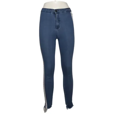 Jeans (Blå, Vit) från Zara Trafaluc Denim Collection Bomull, Elastan, Polyester