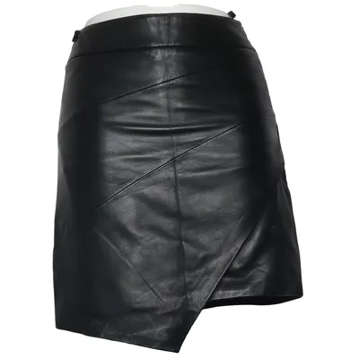 Lædernederdel (Sort) fra Zadig & Voltaire Læder, Polyester