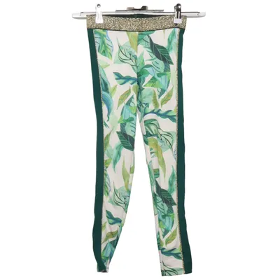 Leggings (Wit, Groen, Meerkleurig) van Michelle Morin x H&M Polyester, Elastaan
