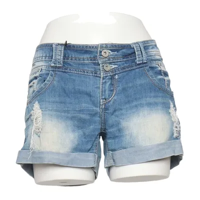 Denim shorts (Blue) from Place du Jour Cotton, Elastane