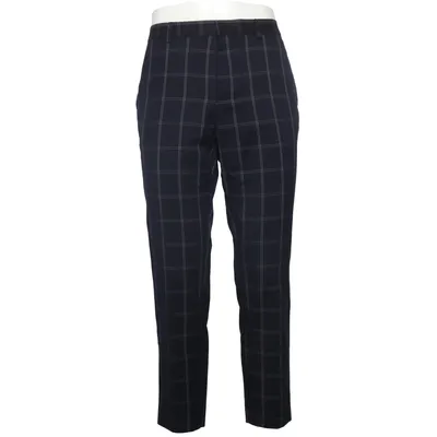 Suit pants (Blue, Multicolored) from H&M Man Polyester, Viscose, Elastane, Cotton