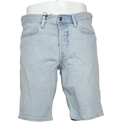 Denim shorts (Blauw) van H&M Katoen, Elastaan