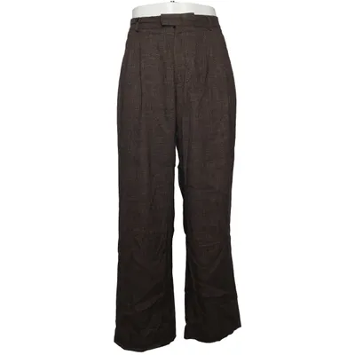 Jakkesætsbukser (Brun) fra H&M ATELIER Elastan, Linned, Viscose, Uld
