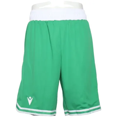 Basketball shorts (Green, White) from Macron Polyester