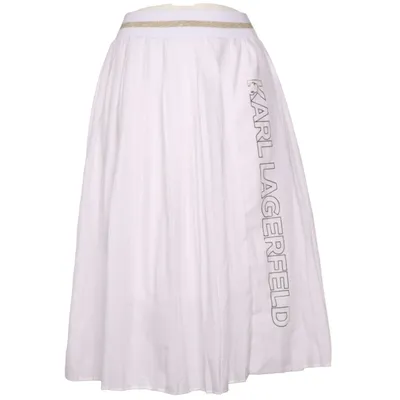 Kjol (Vit) från Karl Lagerfeld Kids Elastan, Metallfiber, Polyamid, Polyester, Viskos