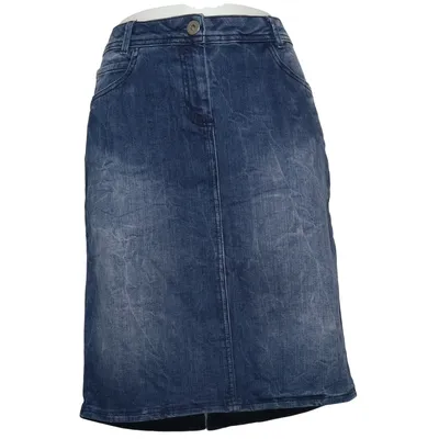 Jupe en jean (Bleu) de Crisca Coton, Élasthane