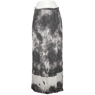 Maxi skirt (Black, White) from Oui Set Acetate, Polyamide, Viscose
