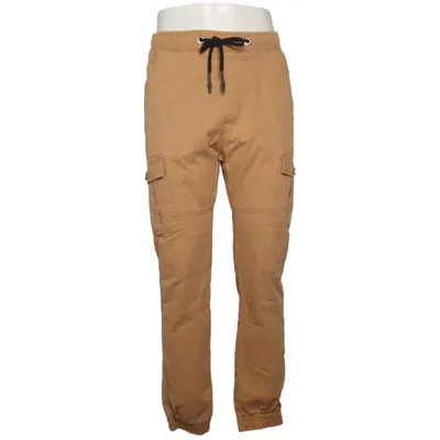 Cargobyxor (Beige) från Label Bomull, Elastan