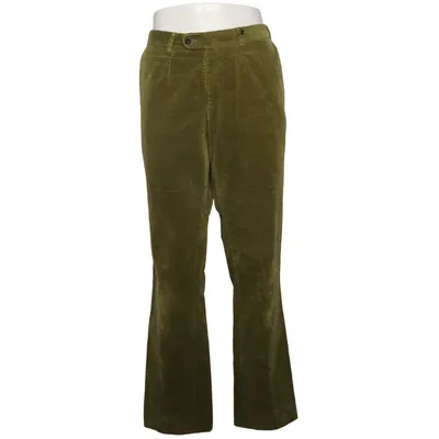 Corduroy broek (Groen) van Ed Meier Katoen