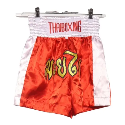 Kampsportsbyxor (Röd, Vit, Gul) från Thaiboxning