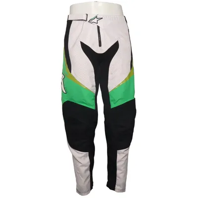 Motorcycle pants (Black, White, Green) from Alpinestars Polyamide, Polyester, Polyurethane