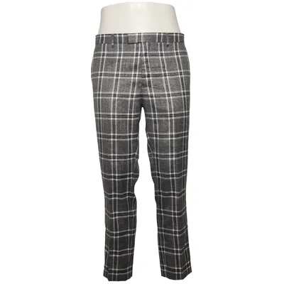 Kostuumbroek (Grijs, Zwart, Wit) van Harry Brown Elastaan, Polyester, Viscose