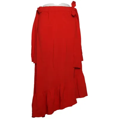 Jupe portefeuille (Rouge) de Jucca Élasthane, Viscose